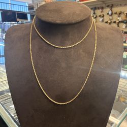 10KT Long Rope Chain 41381-2
