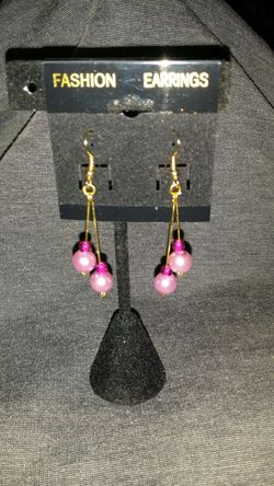 Pink earrings