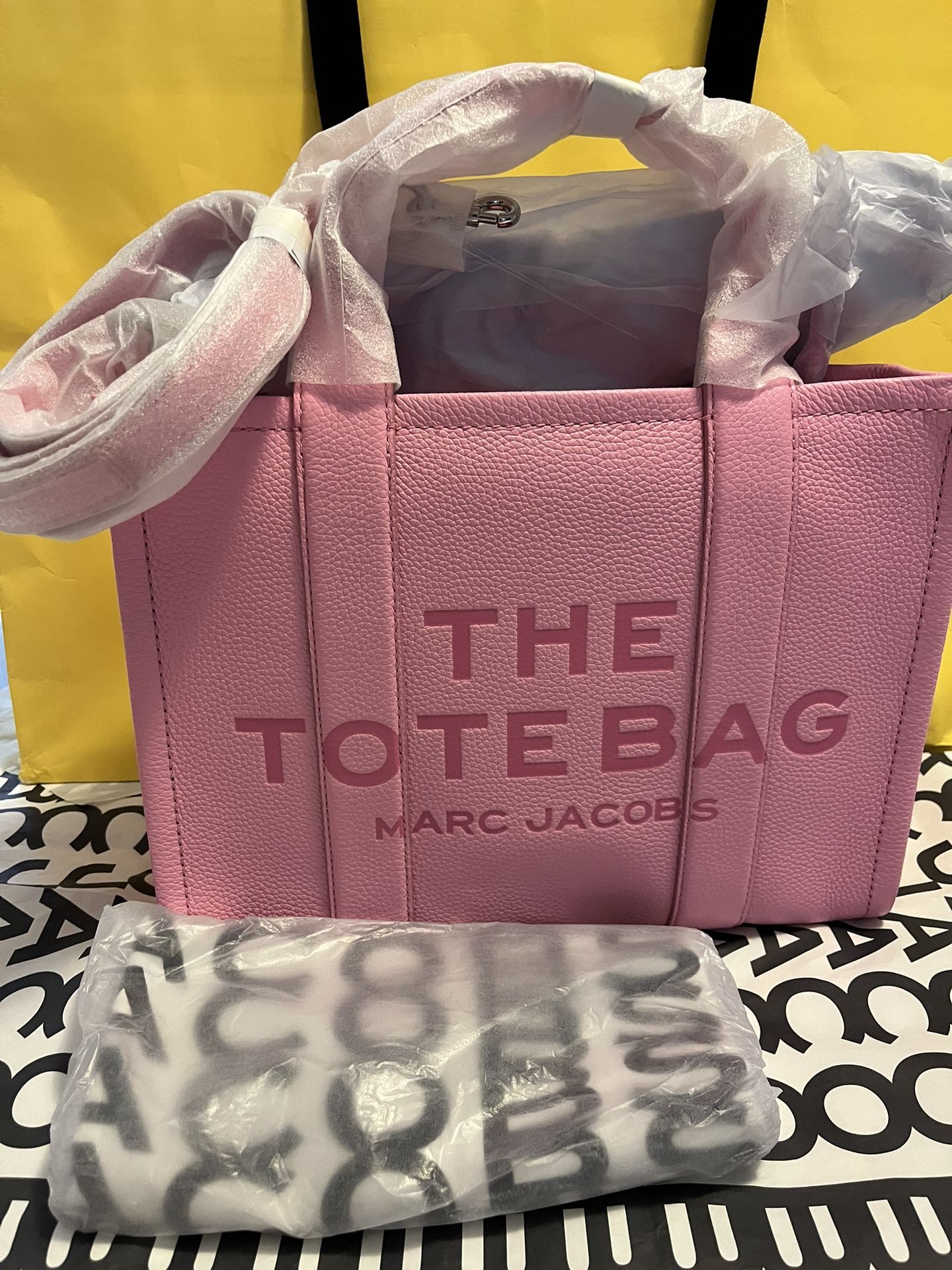 The Leather Tote Marc Jacobs ,Fluro Candy Pink