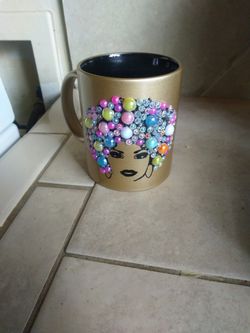 Personalized Bling Coffee Cup