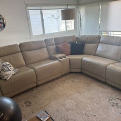 Real leather couch for Sale