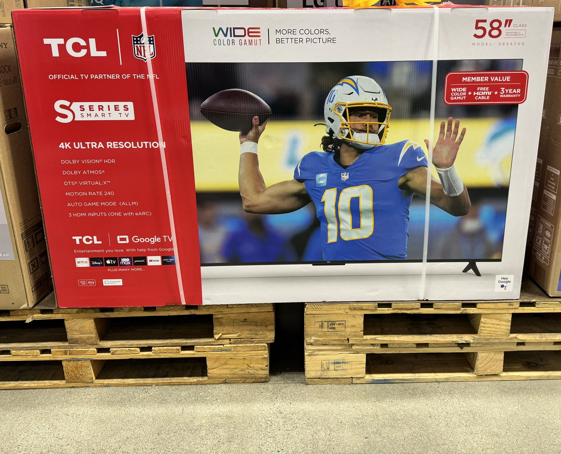 58” TCL Smart 4k Led Uhd Tv
