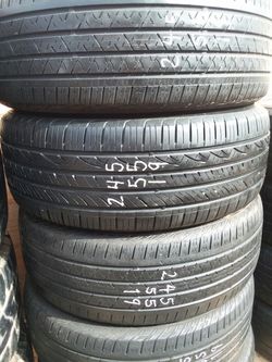 245 55 19 four continental tires $20each
