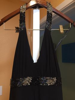 Long halter top dress