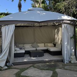 Outdoor Patio Set And Gazebo, New From This Season Tent