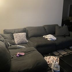Charcoal Grey Couch 