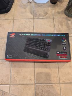 ASUS ROG Strix Scope RX TKL Wireless Deluxe Gaming Keyboard - ROG RX Red Switches