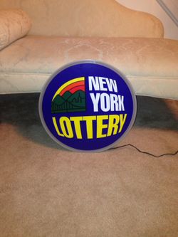 Highly Collectible New York Lottery LED Neon Sign for Sale in NY