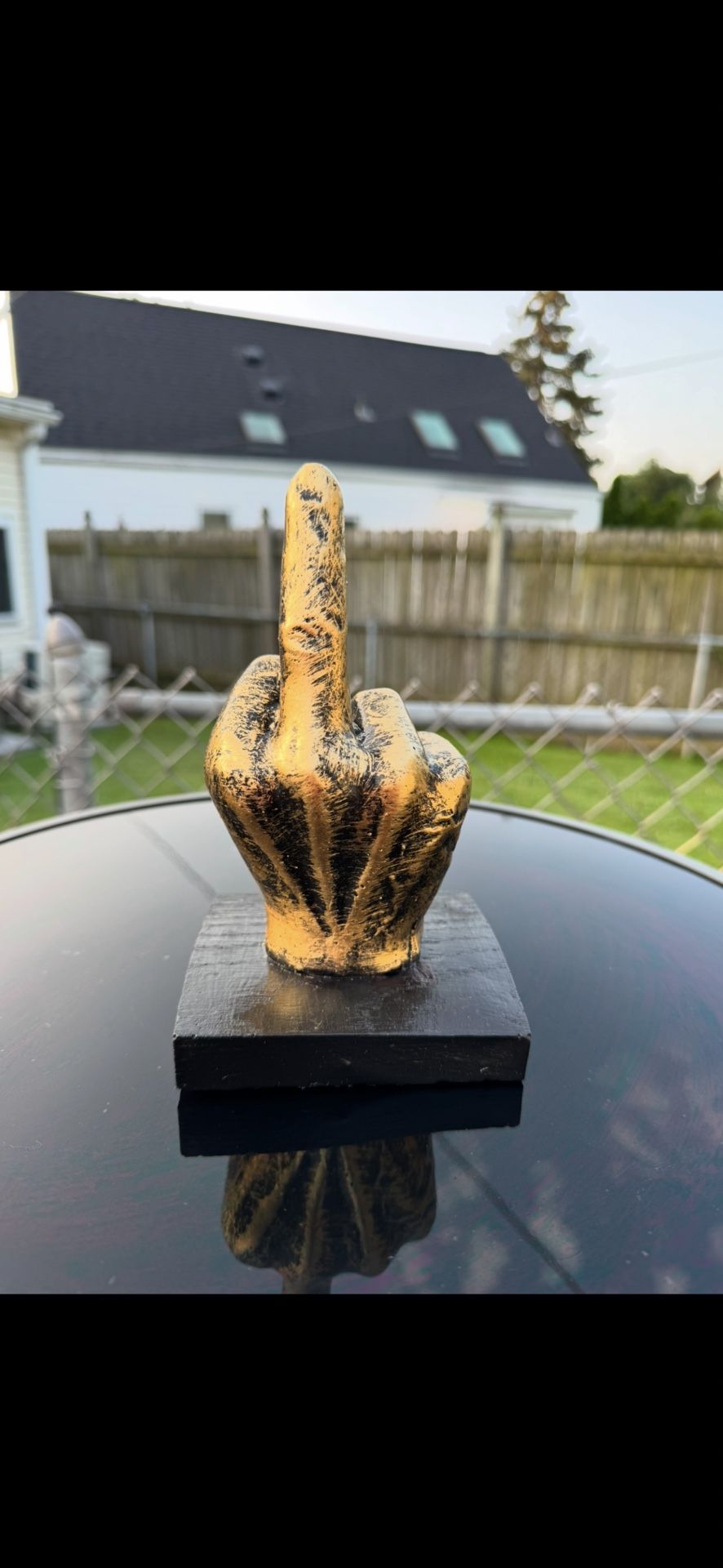 The Desktop Middle Finger Statue