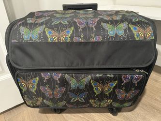 Rolling Sewing Machine Storage Tote by Top Notch