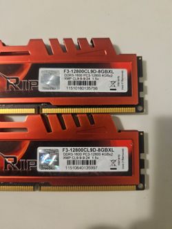 G.SKILL RipjawsX Series DDR3 Gaming RAM (XMP) 16GB (2x8GB) 1600MT/s CL10-10-10-30 1.50V Desktop Computer Memory U-DIMM (F3-12800CL10D-16GBXL) MSRP $85