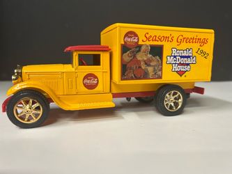 1992 Coca-Cola Ronald McDonald House  Die-Cast Bank Truck
