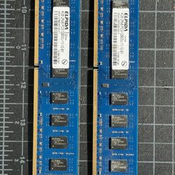 Elpida 4GB desktop memory modules (RAM)
