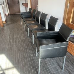 Karl Friedrich Forster Leather Chairs 