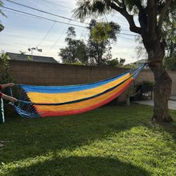 Rainbow Nylon  Hammock 