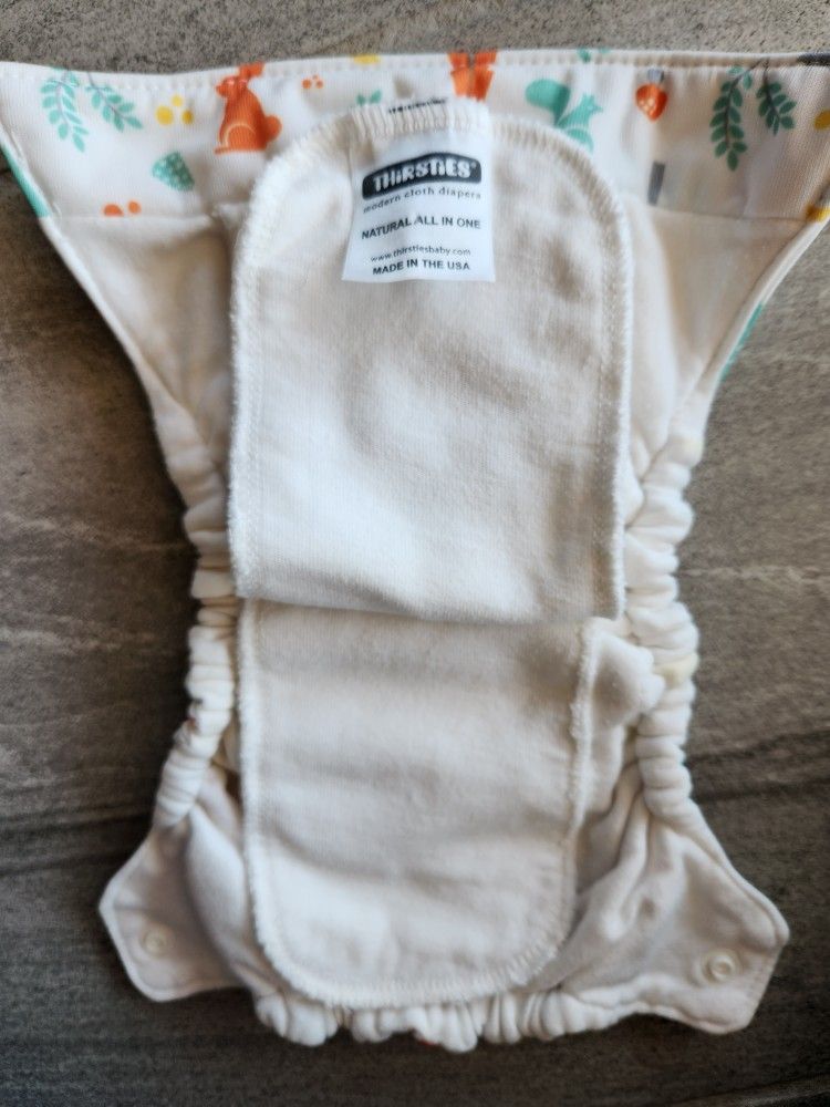 Thirsties Newborn All-in-1 Cloth Diaper Forest