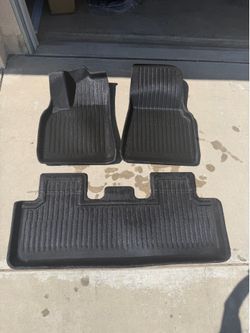 Tesla all weather mats used