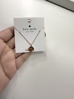 Kate Spade Rose Gold Spade Necklace 