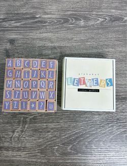 HeroArts Uppercase Letters Mini Woodblock Rubber Stamps