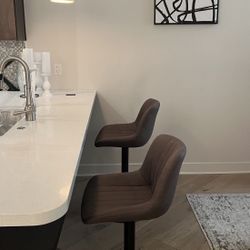 Modern Bar Chairs (Two Total, Sold Together) 