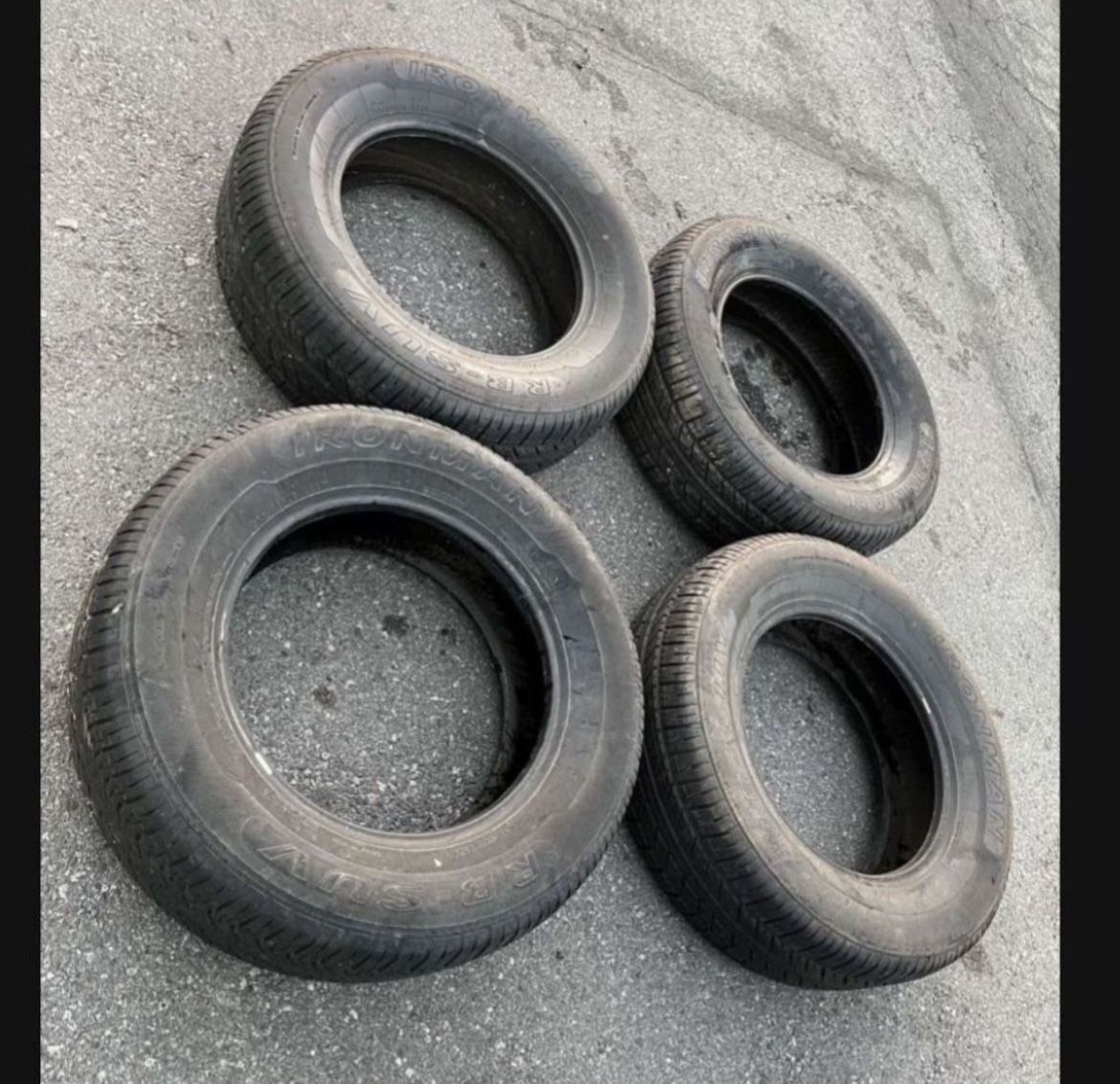 4 — 255/65r18 Ironman Tires Great 80% Treads 2023 DOT !
