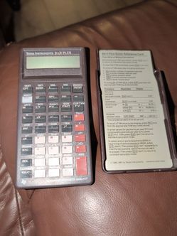 Texas instruments BAII Plus financial calculator