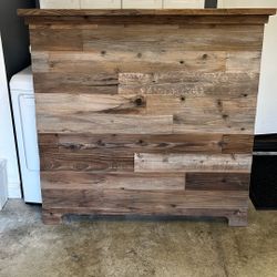Headboard For a Full With Reclaimed Wood