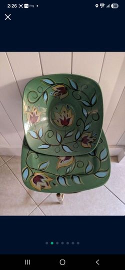 14" Square Bowl & Underplate