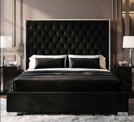 Brand New Black & Chrome Queen Bed Frame (Available in Eastern King)
