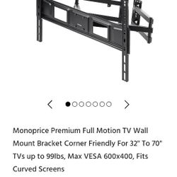 Monoprice TV Wall Mount, 32-70". Never Opened.