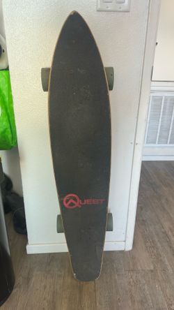 Quest Longboard with Orangatang Caguama 85 mm Longboard Wheels