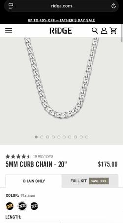 5MM CURB CHAIN - 20"