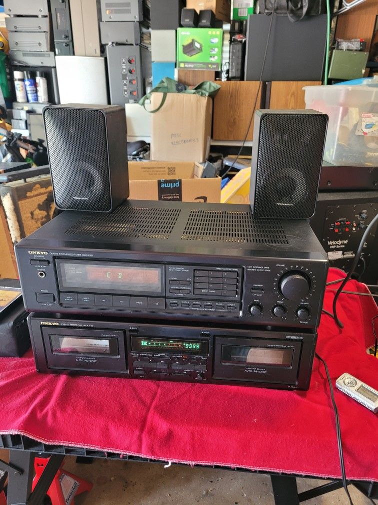 Onkyo TX-900 Receiver TA-RW111 Dual Cassette Tape Player