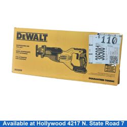 Dewalt Dcs382b Yellow Cordless Reciprocating Saw
