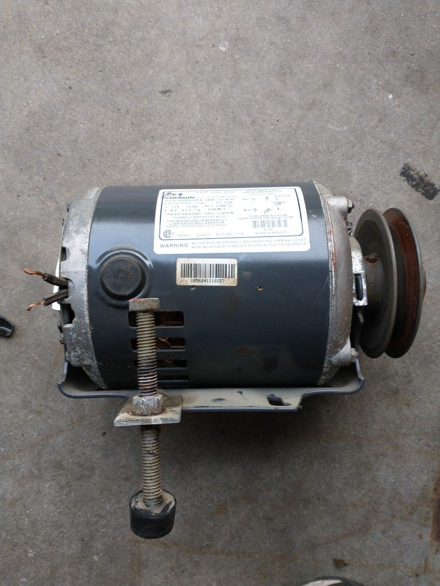 Used Belt Driven Furnace Blower Fan Motor 115V, 1/,3 HP, 1725 RPM
