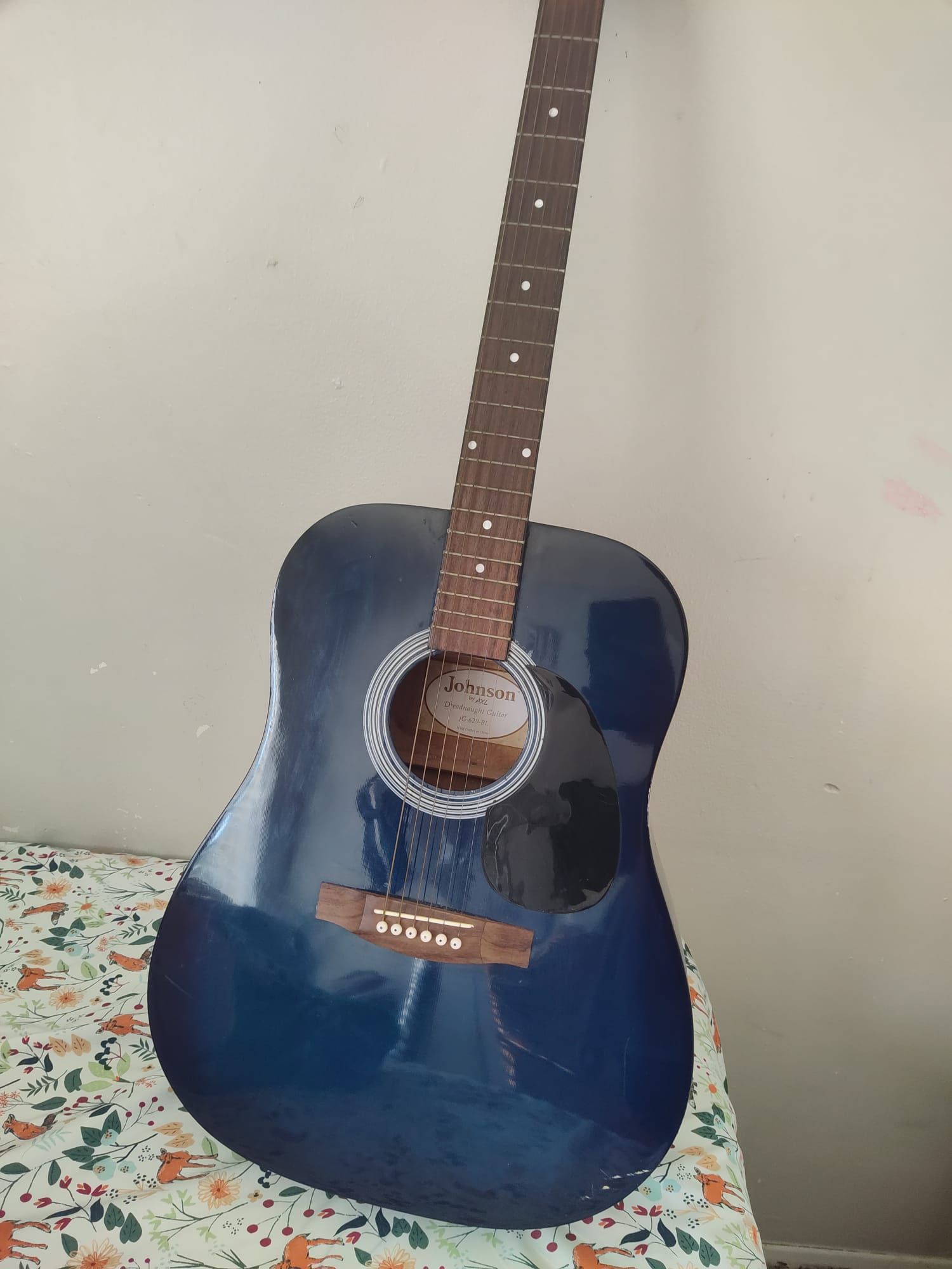 johnson by axl dreadnought guitar jg 610 bl