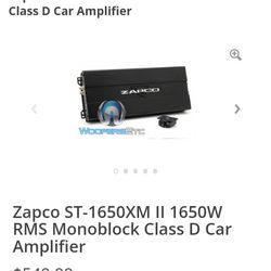 Zapco St 1650 Xmll Amp