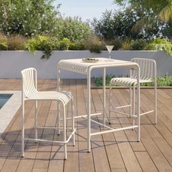 Article Furniture - Sarek 29.5" Outdoor Bar Table - Taupe BRAND NEW IN BOX!