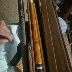 Pool Stick Wood Flower Stick