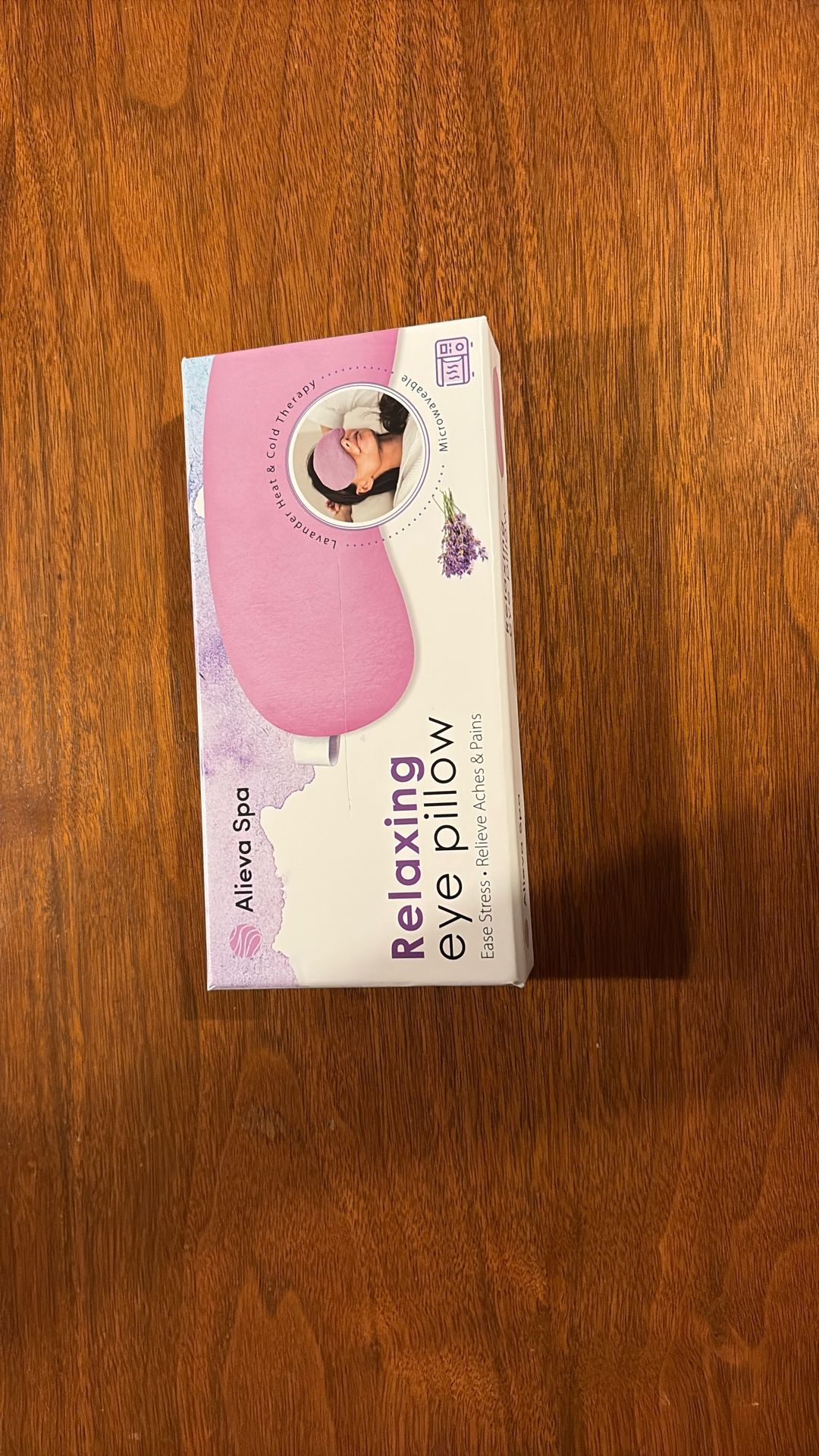NWT Relaxing Eye Pillow Heat & Cold Therapy By Alieva Spa