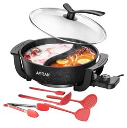 6L Electric Hot Pot includes cooking utensils