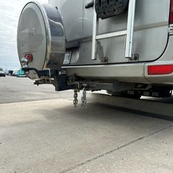 Sprinter Van Trailer Hitch with Spare Tire