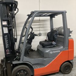 2014 Toyota Forklift 5000 LB 8FGCU25 QUAD MAST