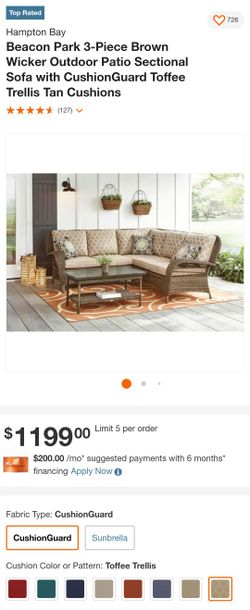 Outdoor Patio Sectional Sofa