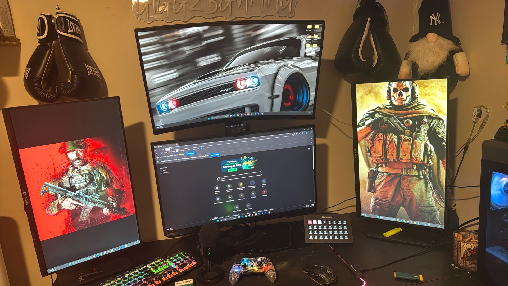 Complete Gaming Setup, Perfect For Streamers