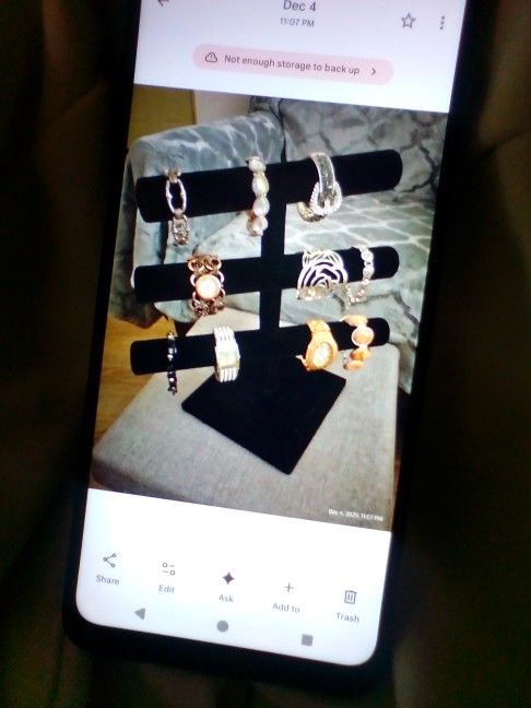 Large Black Velvet 3 Tier Jewelry Holder! (Bracelets Sold SeparaTely