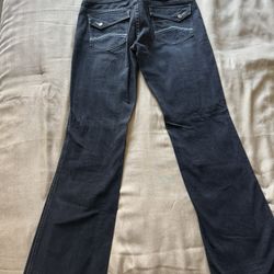 Vintage Armani Exchange Women’s Blue Denim Bootcut Jeans Size 10 5-Pocket Button