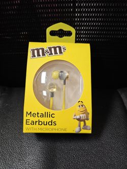 M&M's Metallic Earbuds with Microphone