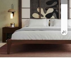 Bme Chalipa 14” Solid Wood Bed Frames - Twin Wood Platform Bed Frame - Japanese Joinery Bed Frame - Wood Slat Support - Bed Without Box Spring  Twin