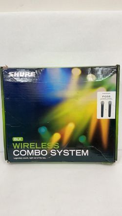 Sure, wireless combo microphone system PG 58 two dynamic wireless microphones original box